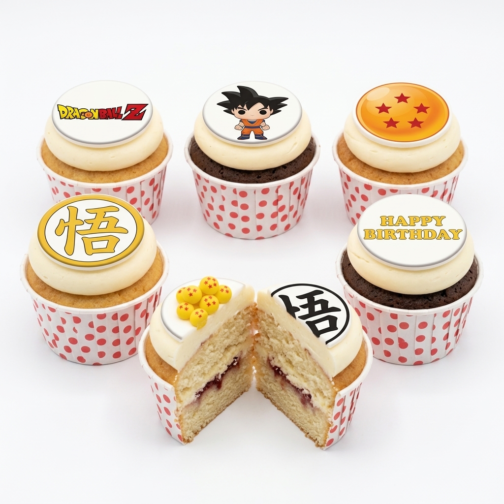 Dragon Ball Z Birthday Cupcakes
