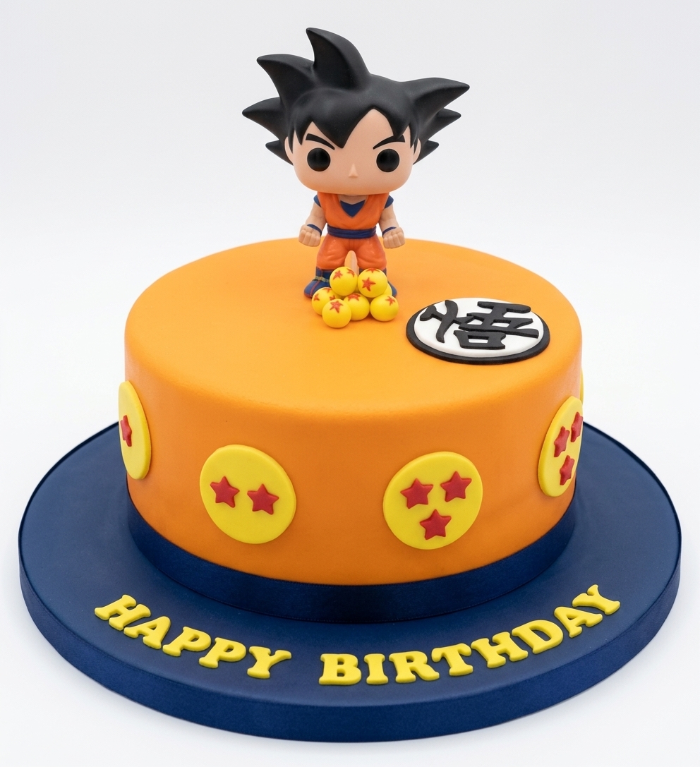 Dragon Ball Z Goku Birthday Cake