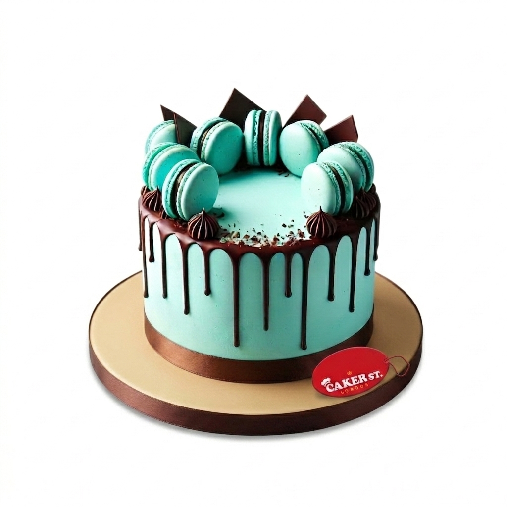 Macaron Drip Birthday Cake