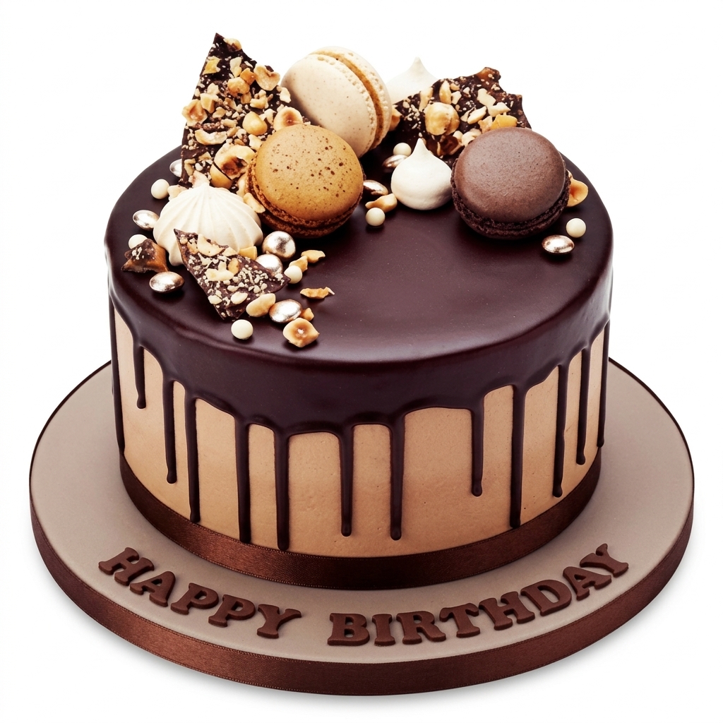 Chocolate Drip Birthday Cake
