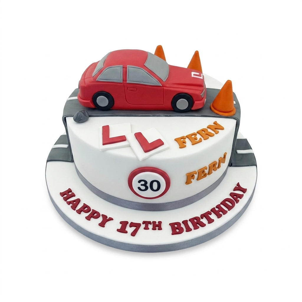 Learner Driver Car Birthday Cake