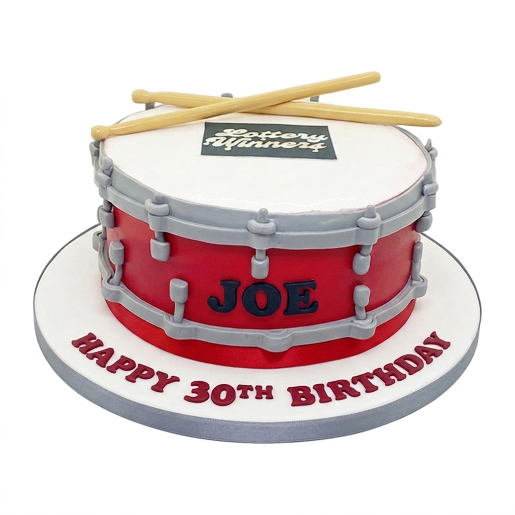 Drum Kit Birthday Cake