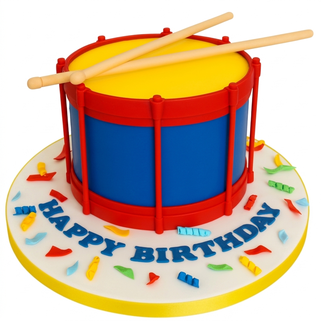 Drum Birthday Cake