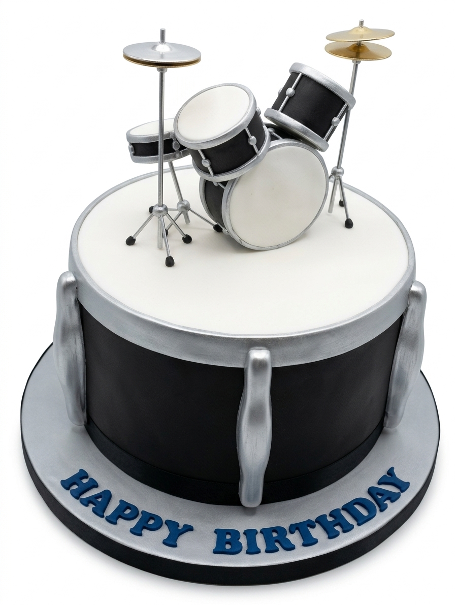 Drum Set Birthday Cake