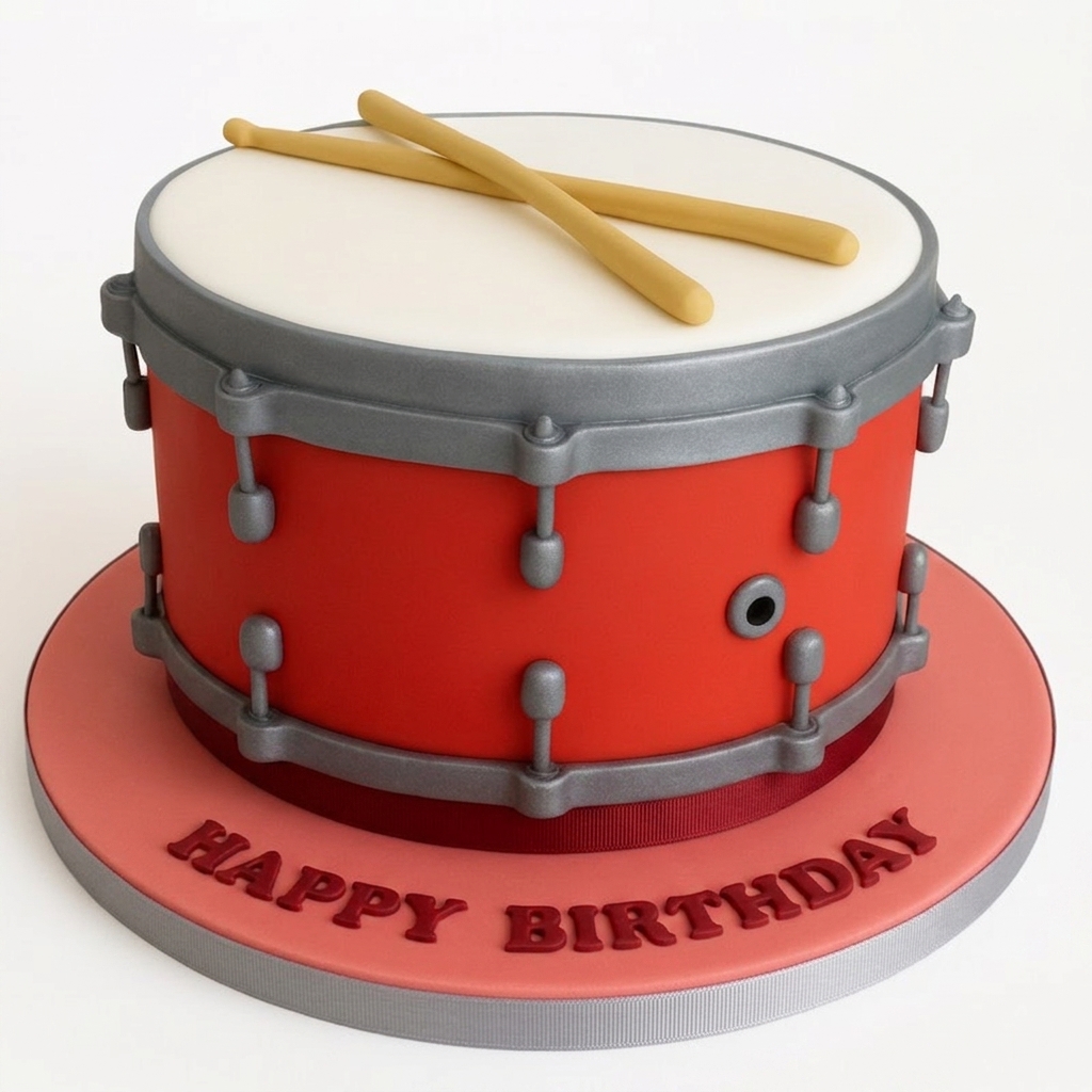 Drum Set Birthday Cake