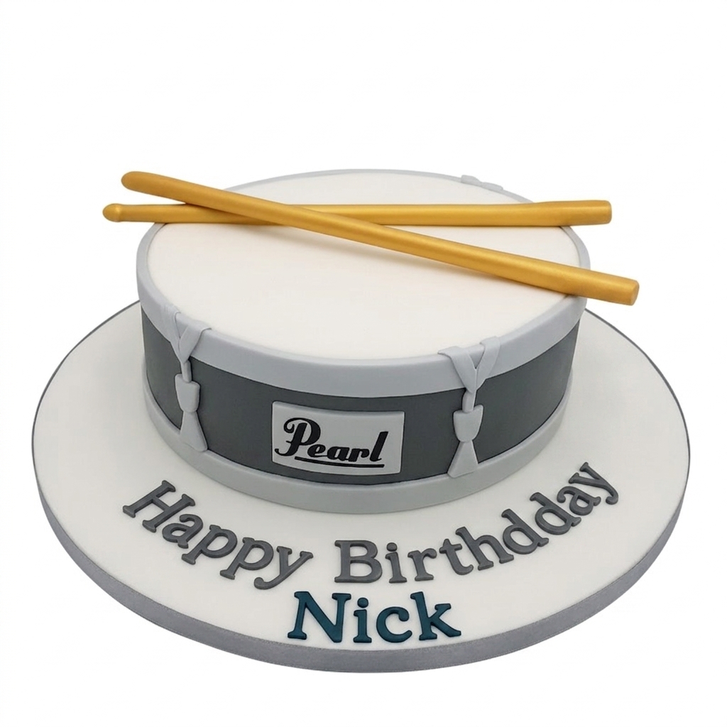 Drum Theme Birthday Cake