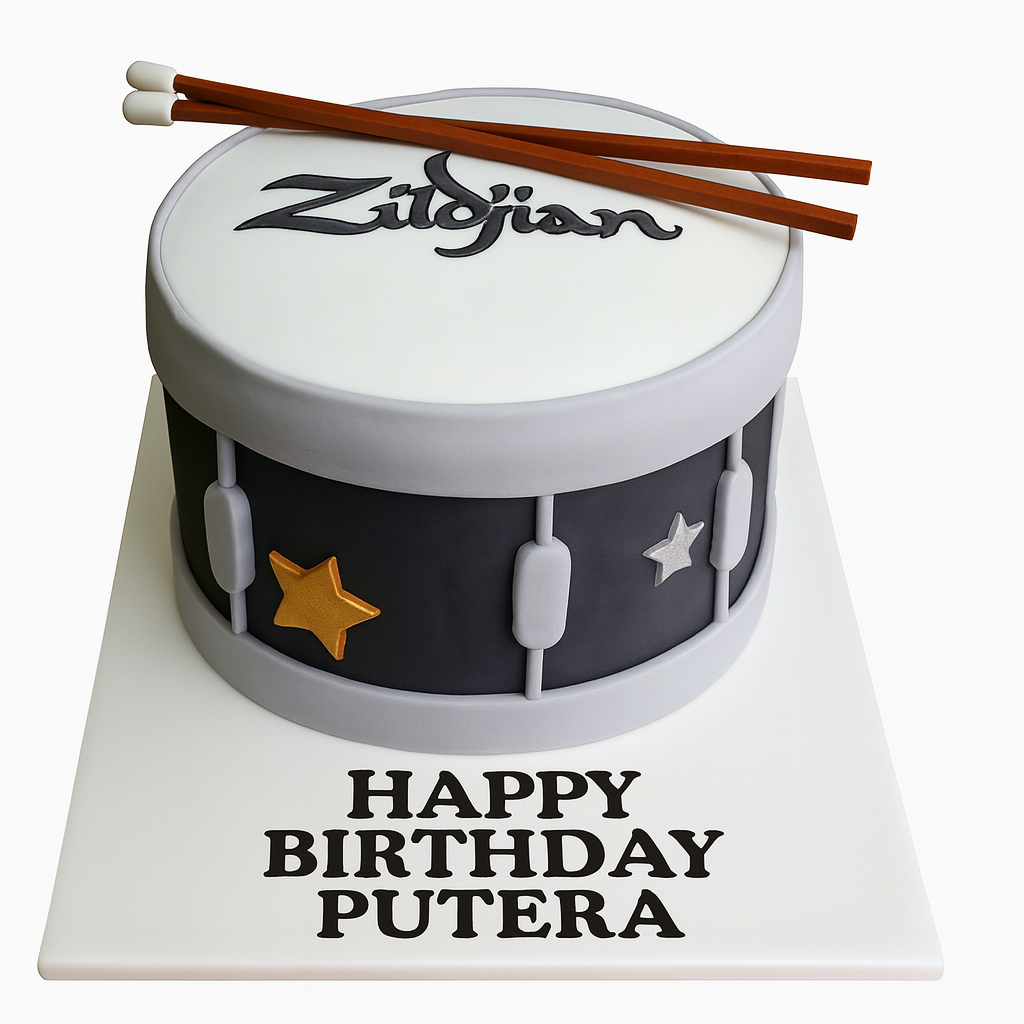 Drummer cake