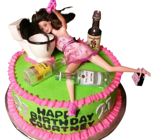Drunk Barbie Cake Drunk Barbie Cake