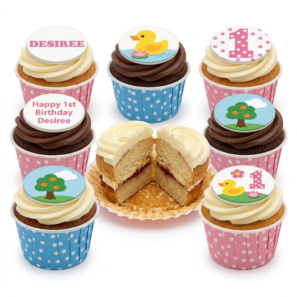 Baby's 1st Birthday Cupcakes