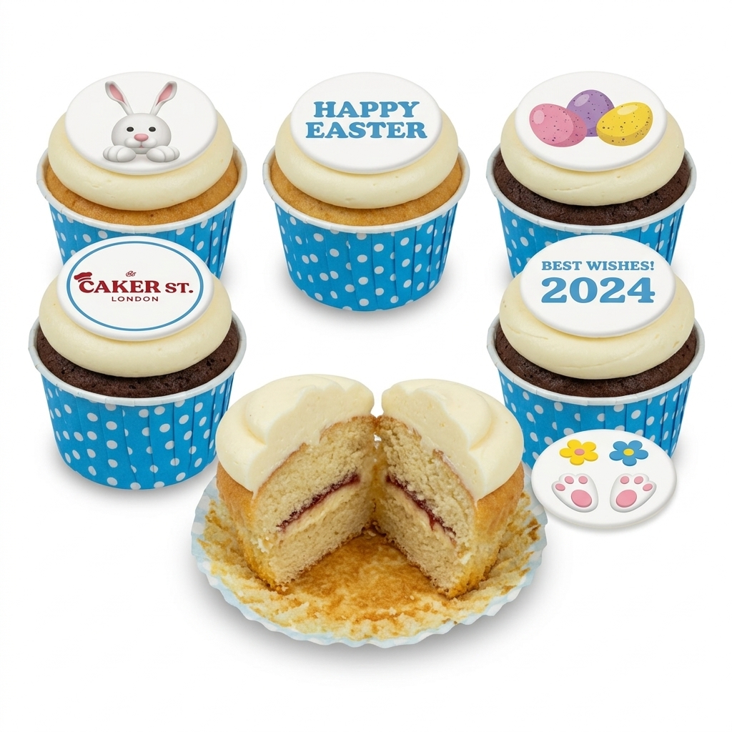 Happy Easter Bunny & Egg Cupcakes