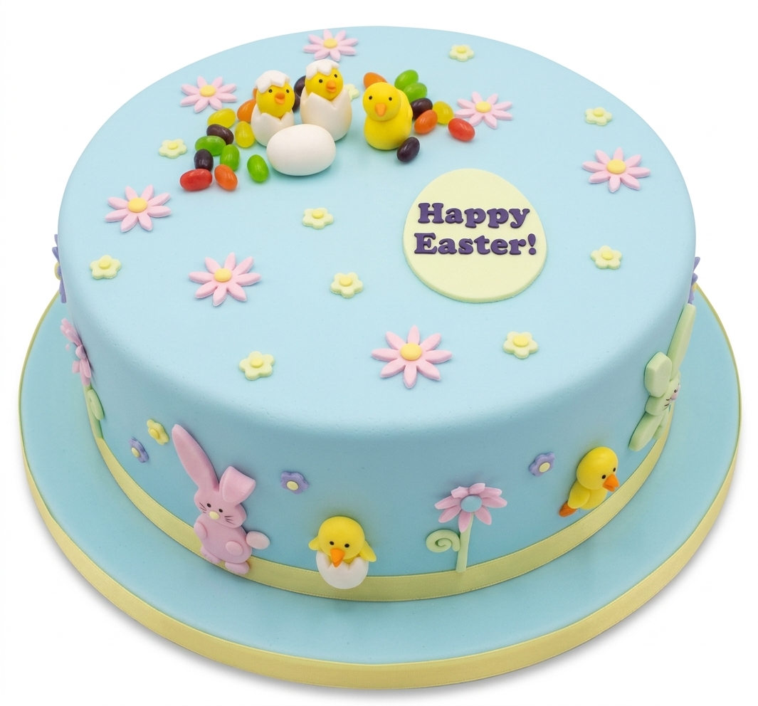 Easter Chicks & Bunnies Cake
