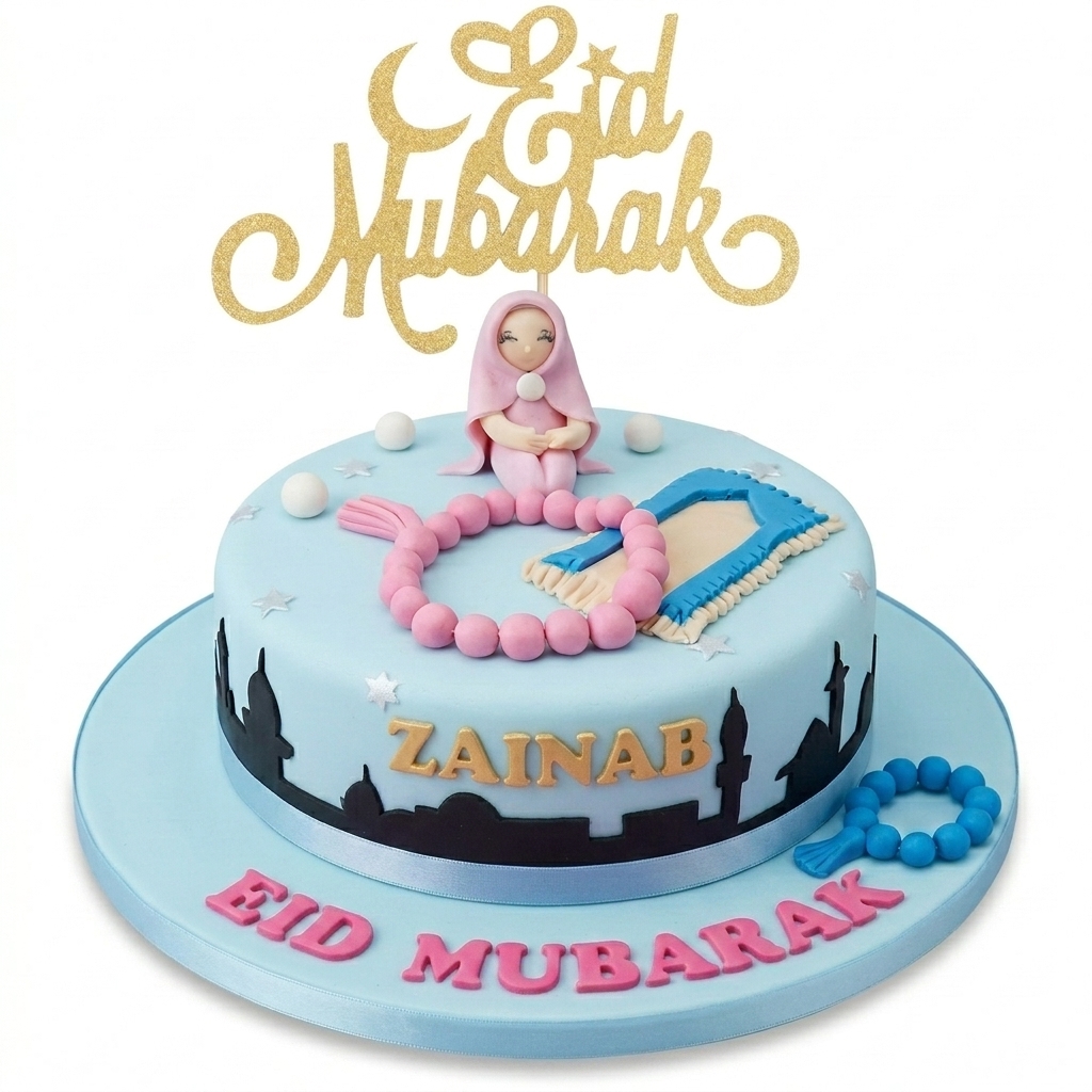 Personalised Eid Mubarak Celebration Cake