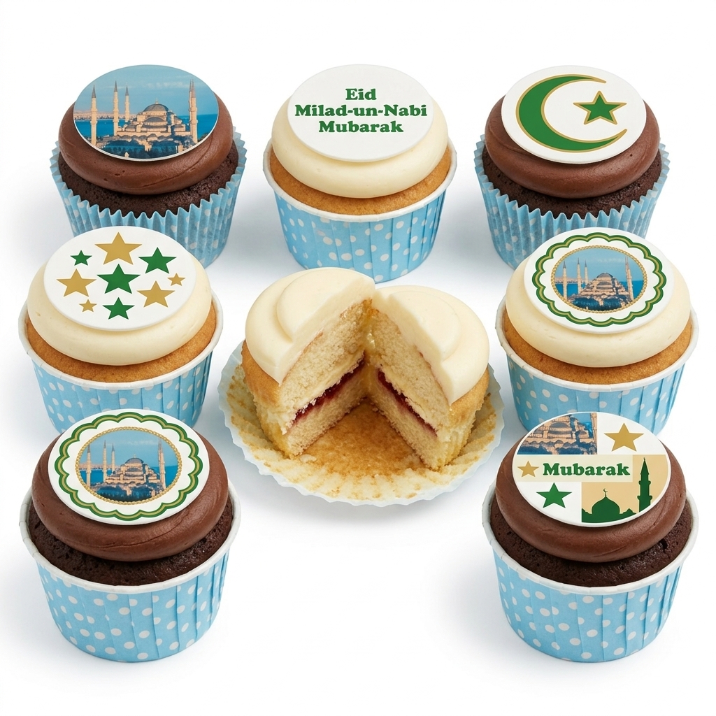 Eid Milad-un-Nabi Celebration Cupcakes