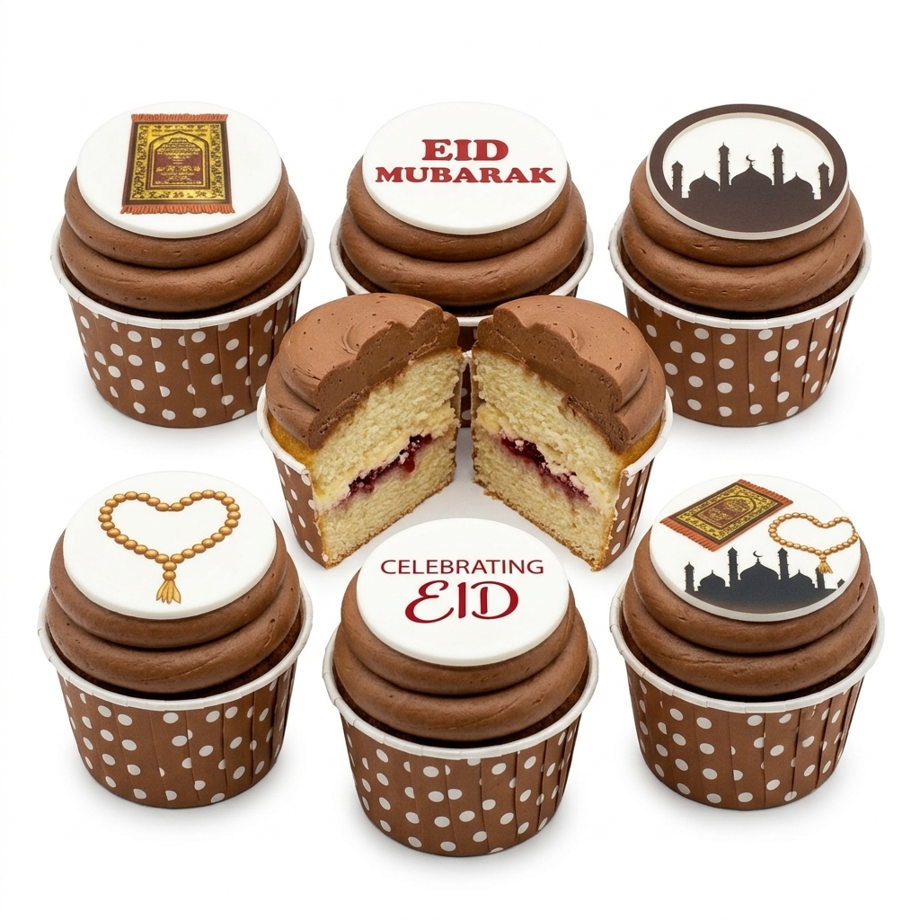Eid Mubarak Celebration Cupcakes