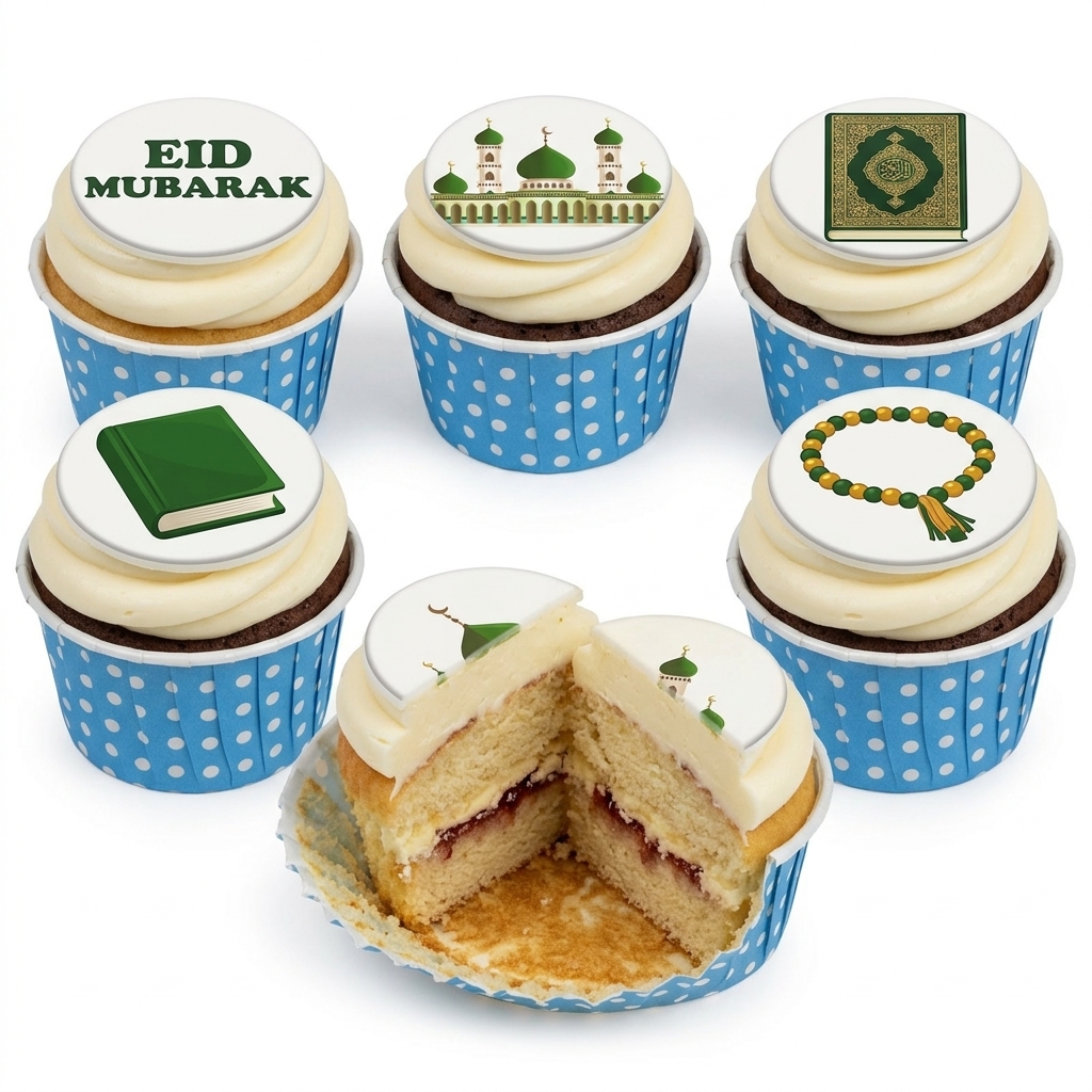 Eid Mubarak Celebration Cupcakes