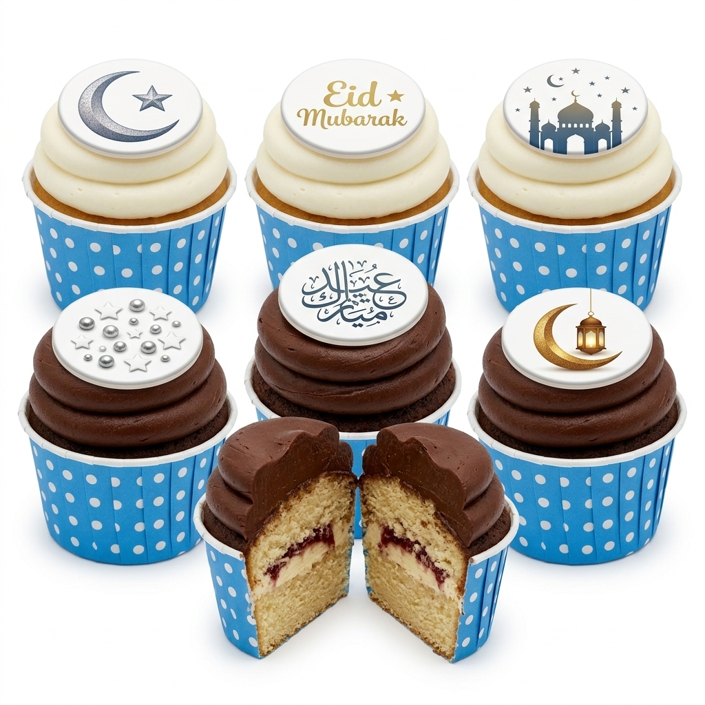 Eid Mubarak Cupcakes | Islamic Celebration Cupcakes