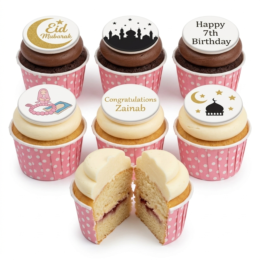 Eid Mubarak Celebration Cupcakes