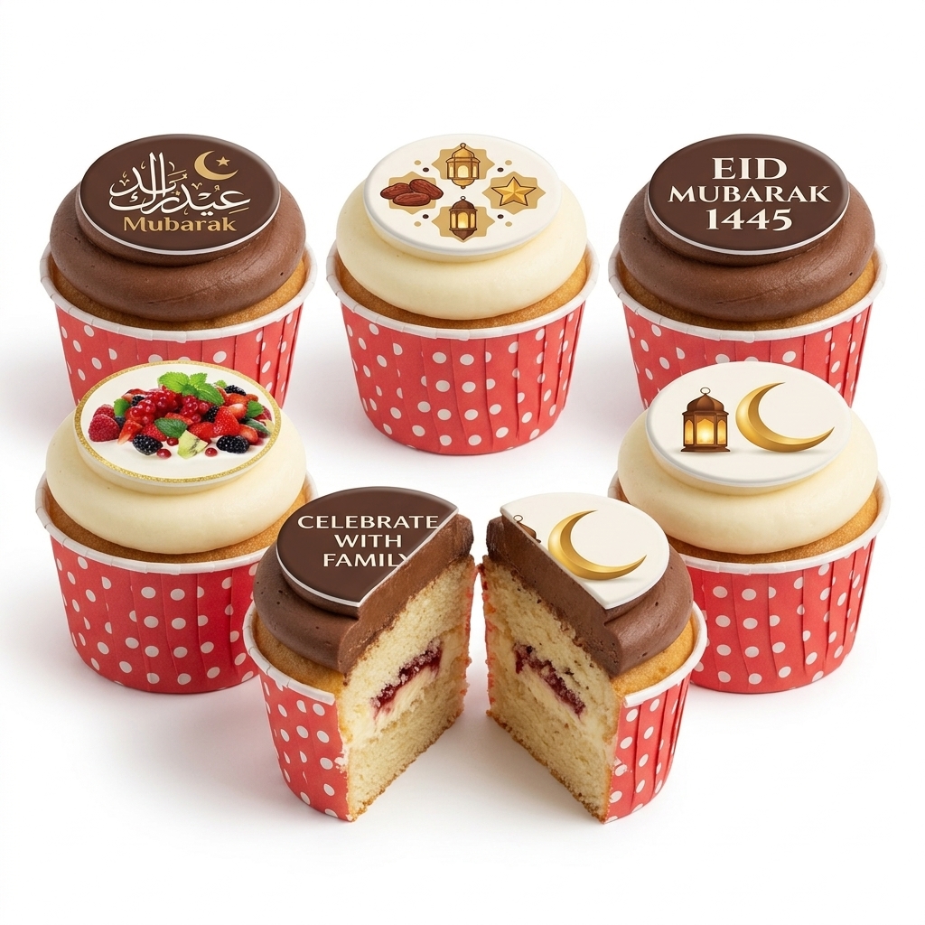 Eid Mubarak Celebration Cupcakes