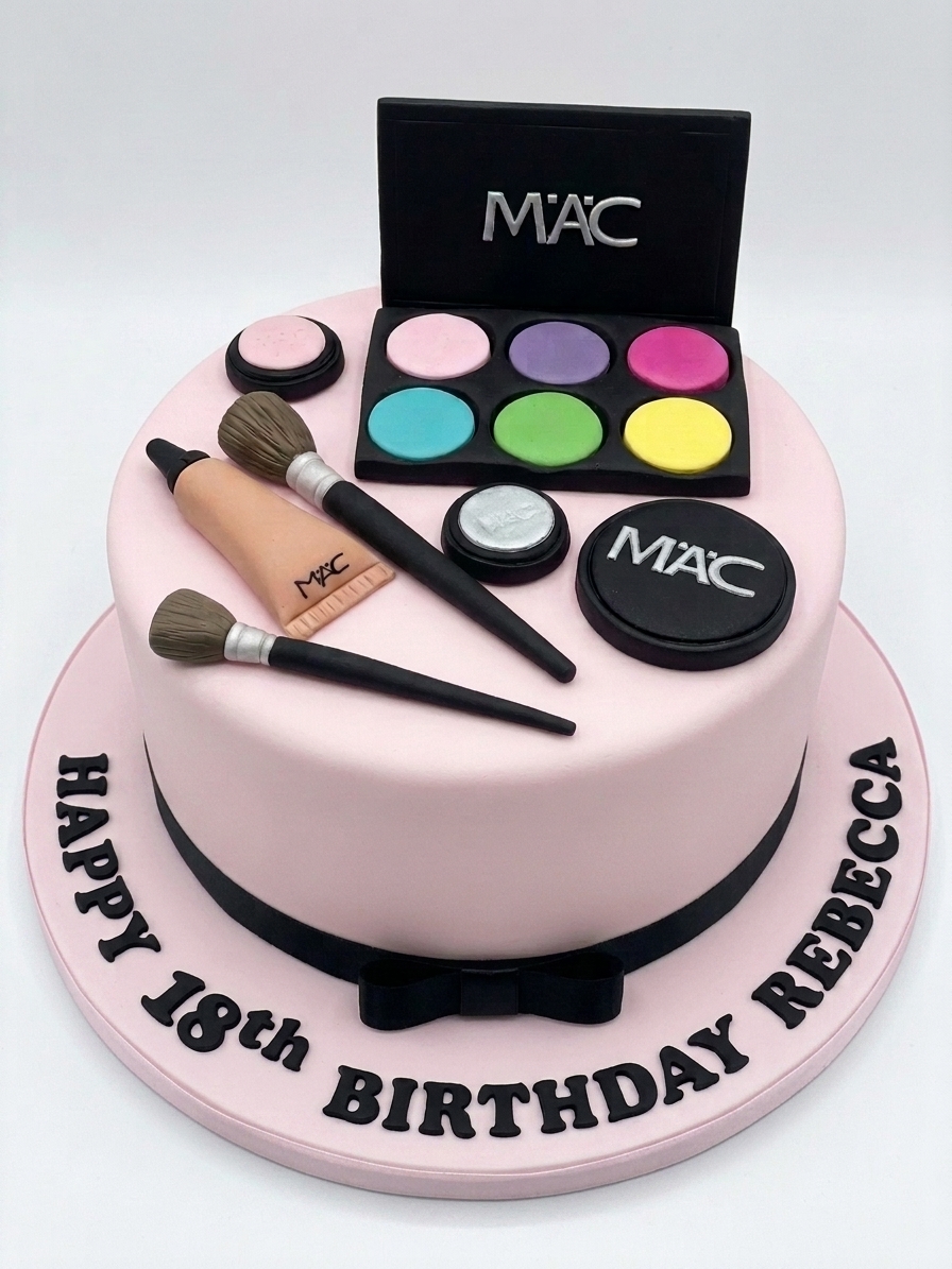 MAC Makeup Theme Birthday Cake for Her