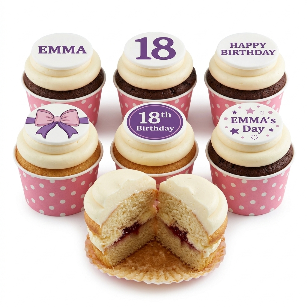 Personalised Birthday Cupcakes for Her