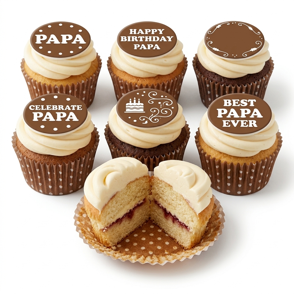 Papa Birthday Cupcakes for Him