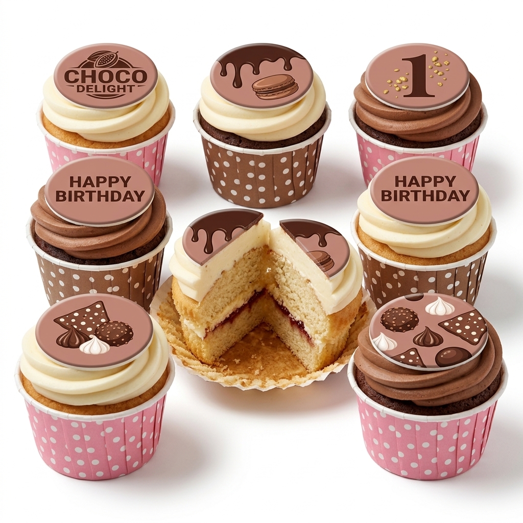 Decadent Chocolate Birthday Cupcakes
