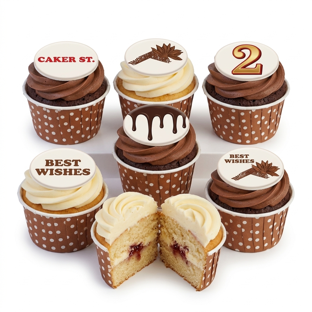 Personalised Birthday Cupcakes with Custom Age & Message