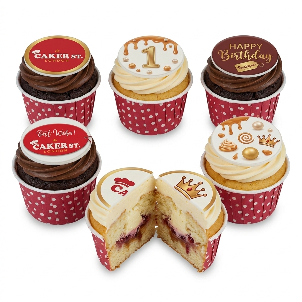 Elegant Birthday Celebration Cupcakes
