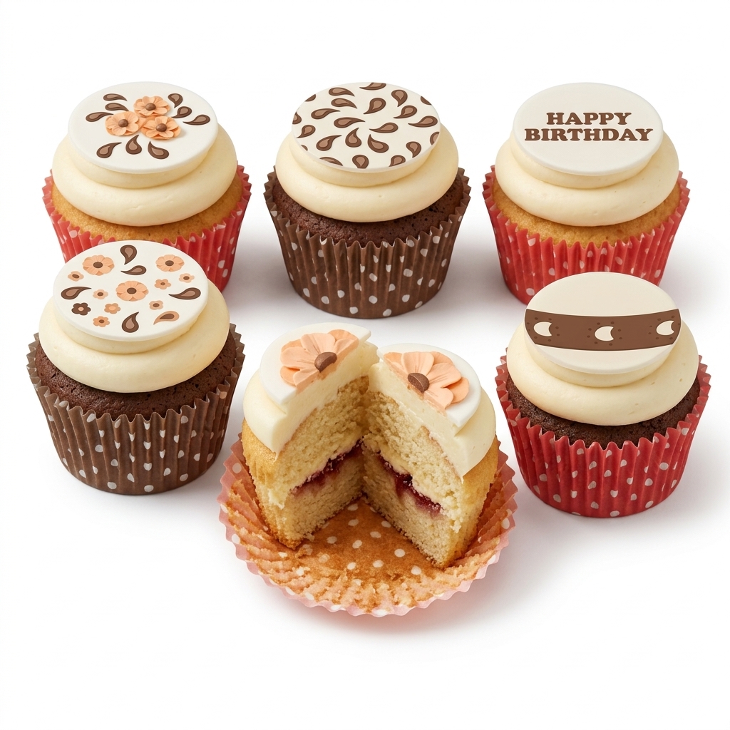 Happy Birthday Assorted Cupcakes