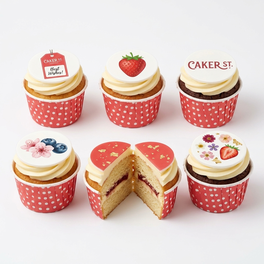Floral & Fruit Birthday Cupcakes