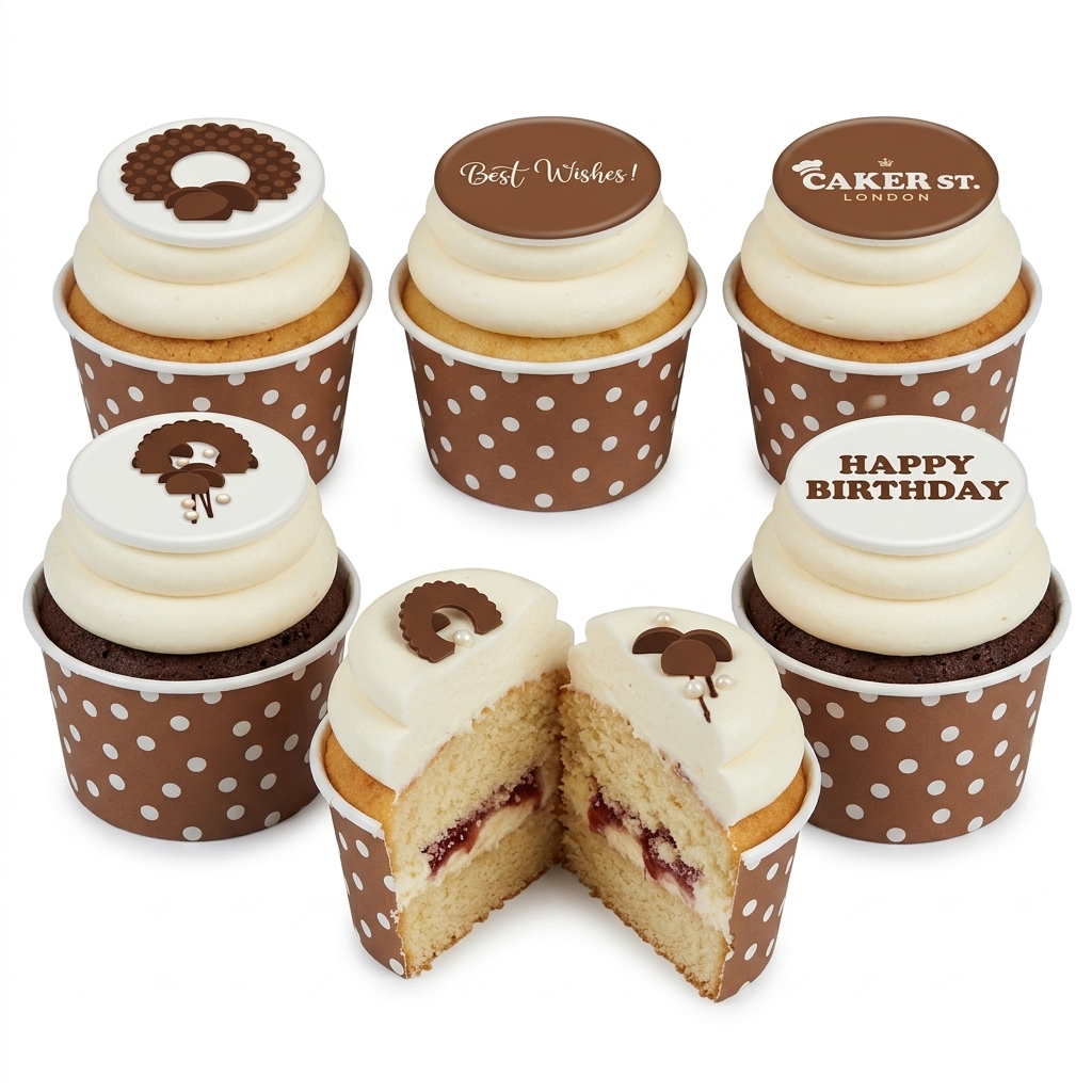 Elegant Chocolate Birthday Cupcakes