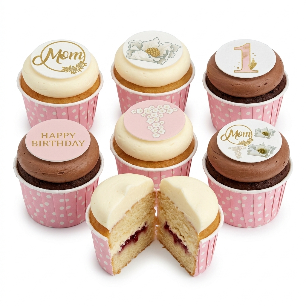 Floral Birthday Cupcakes for Her