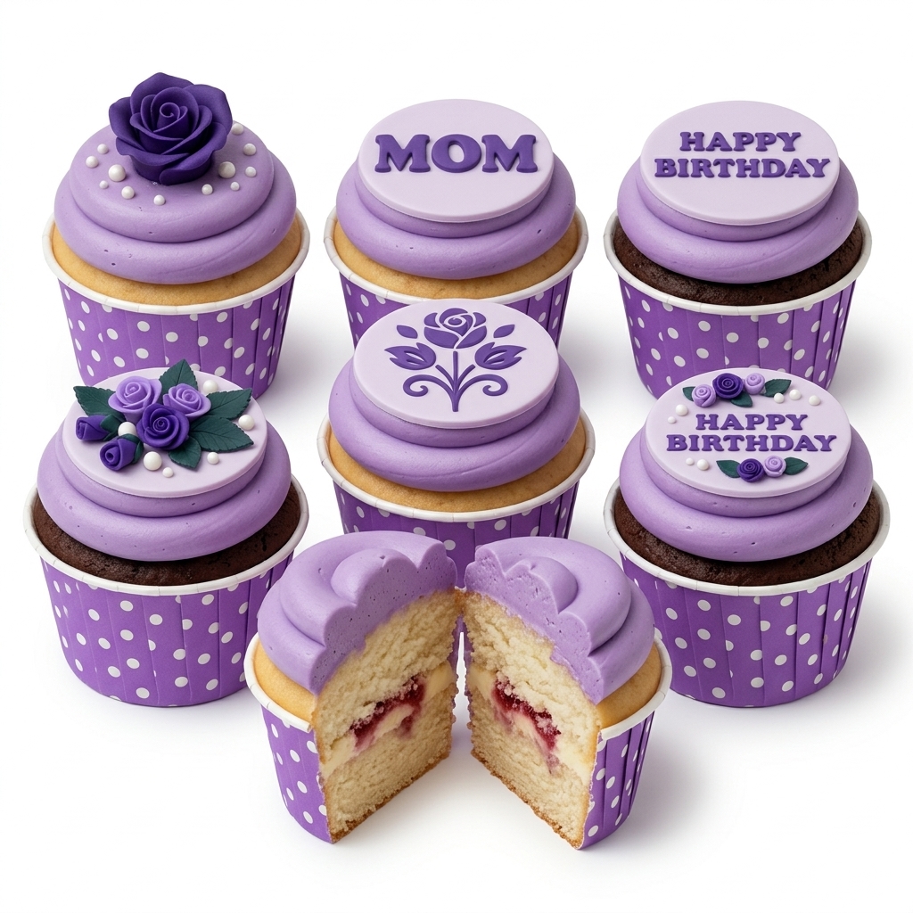 Floral Birthday Cupcakes for Her