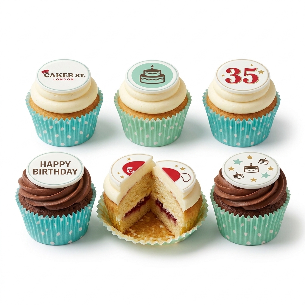 Custom Age Birthday Cupcakes