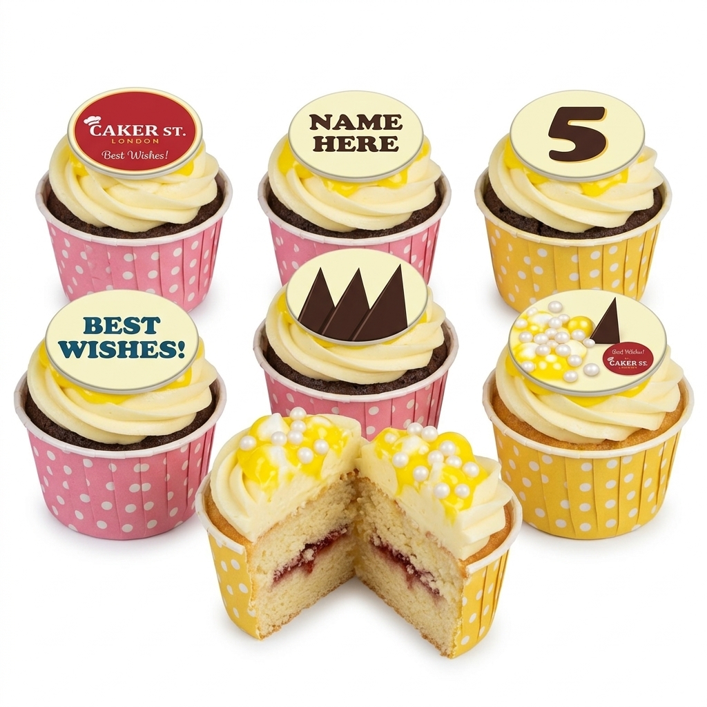 Personalised Age & Name Birthday Cupcakes