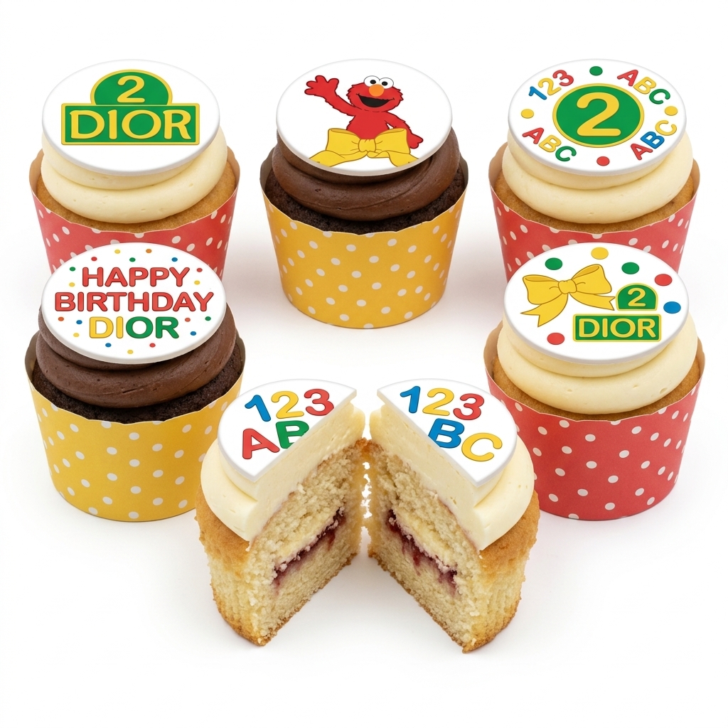 Elmo & ABC Fun Kids Birthday Cupcakes