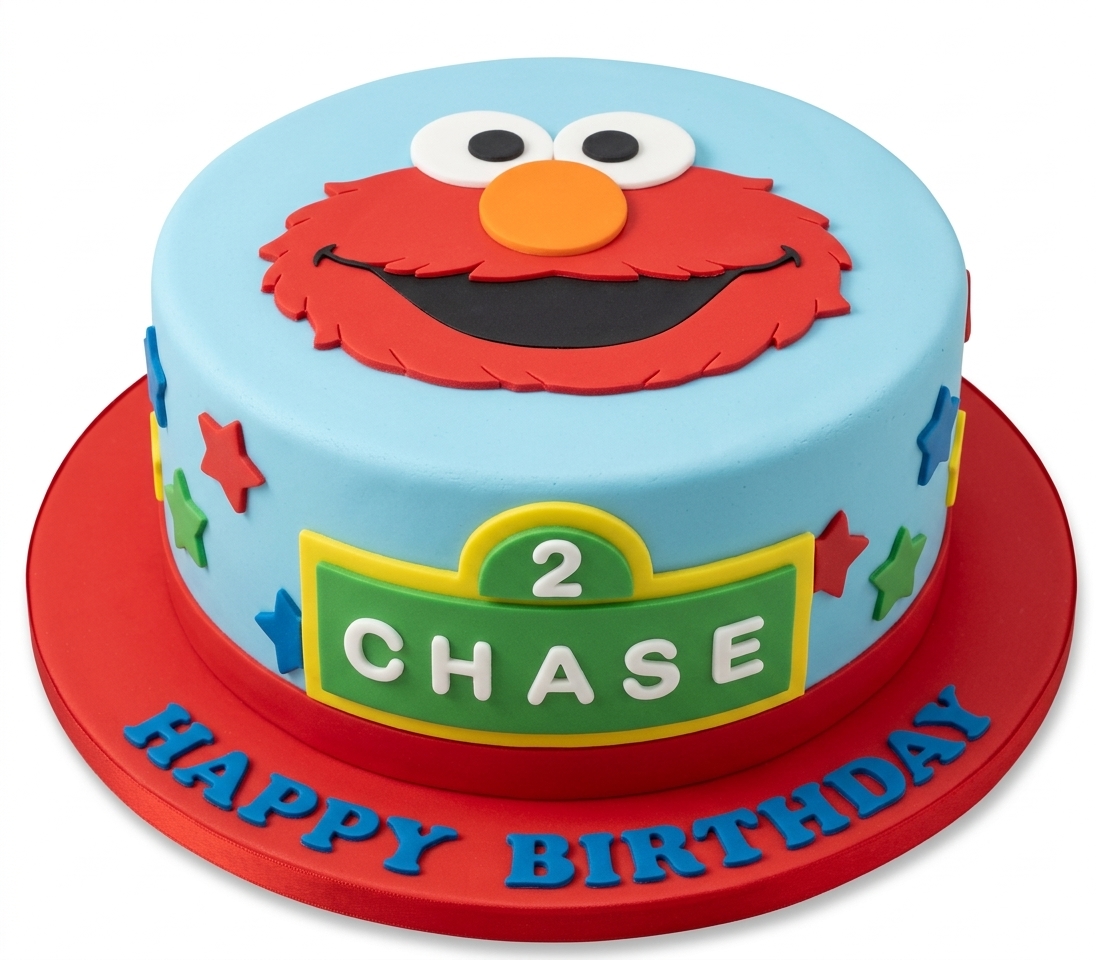 Elmo Kids Birthday Cake