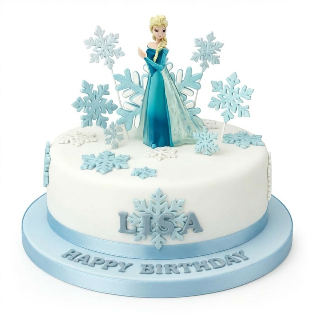 Frozen Elsa Birthday Cake for Girls
