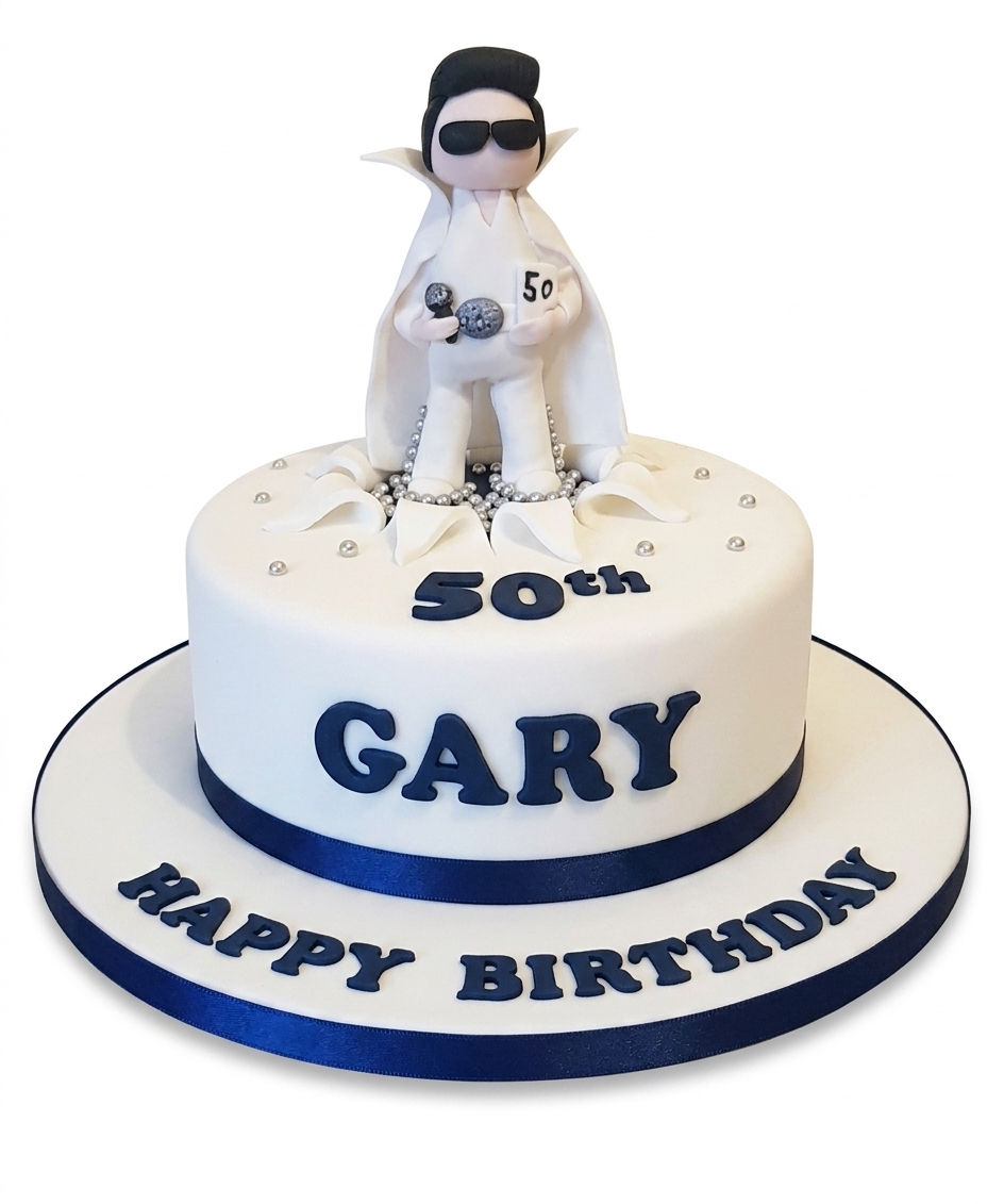 Elvis Rock and Roll Birthday Cake