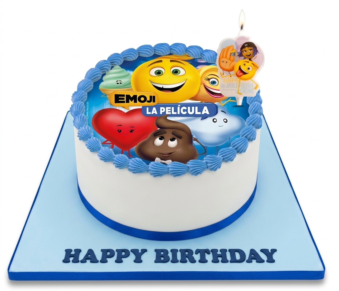 Emoji Movie Kids Birthday Cake