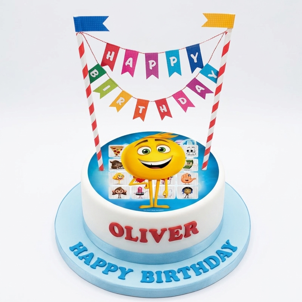 Fun Emoji Birthday Cake for Kids