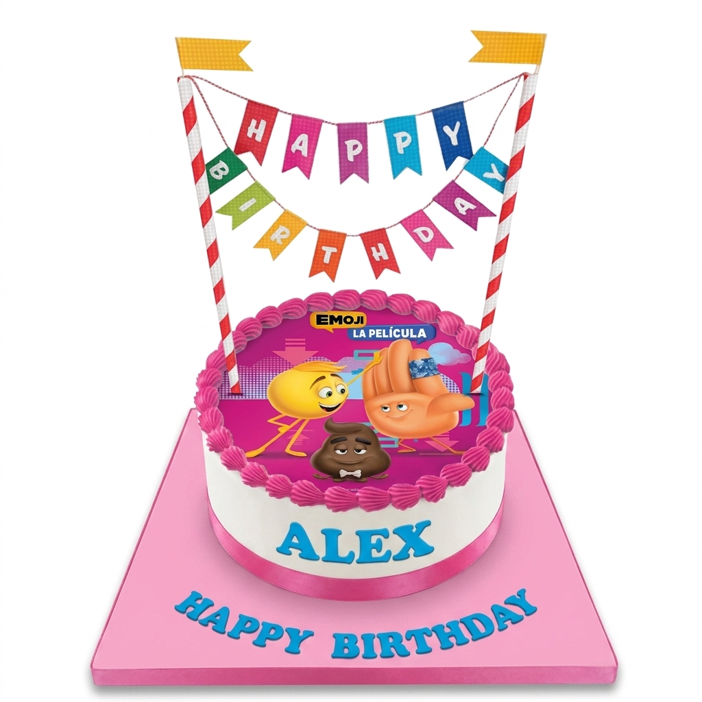 Emoji Movie Birthday Cake