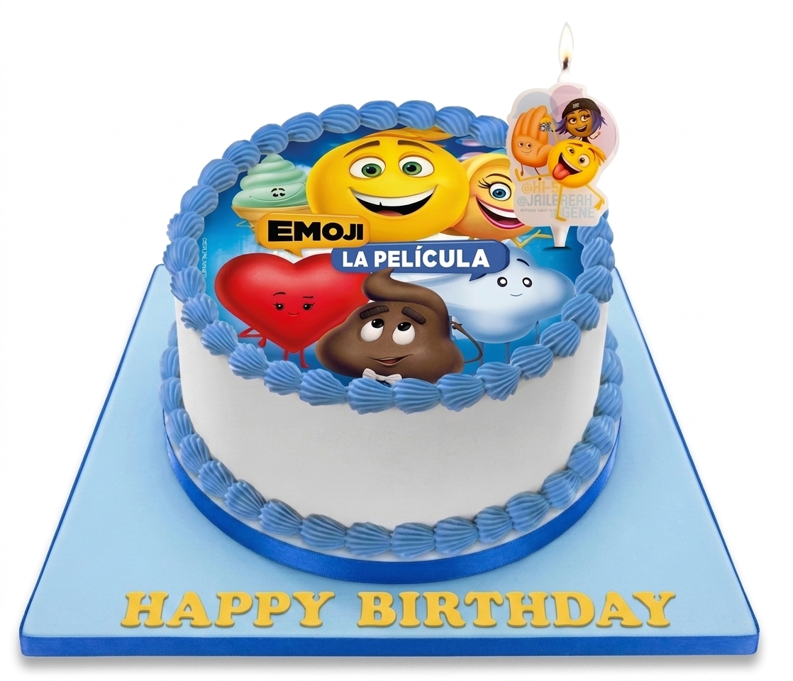 Emoji Movie Birthday Cake