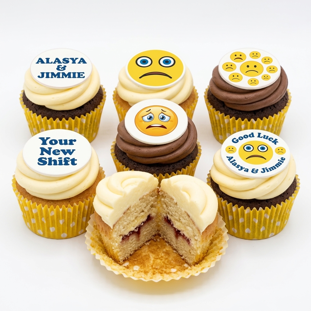 Good Luck Emoji Cupcakes