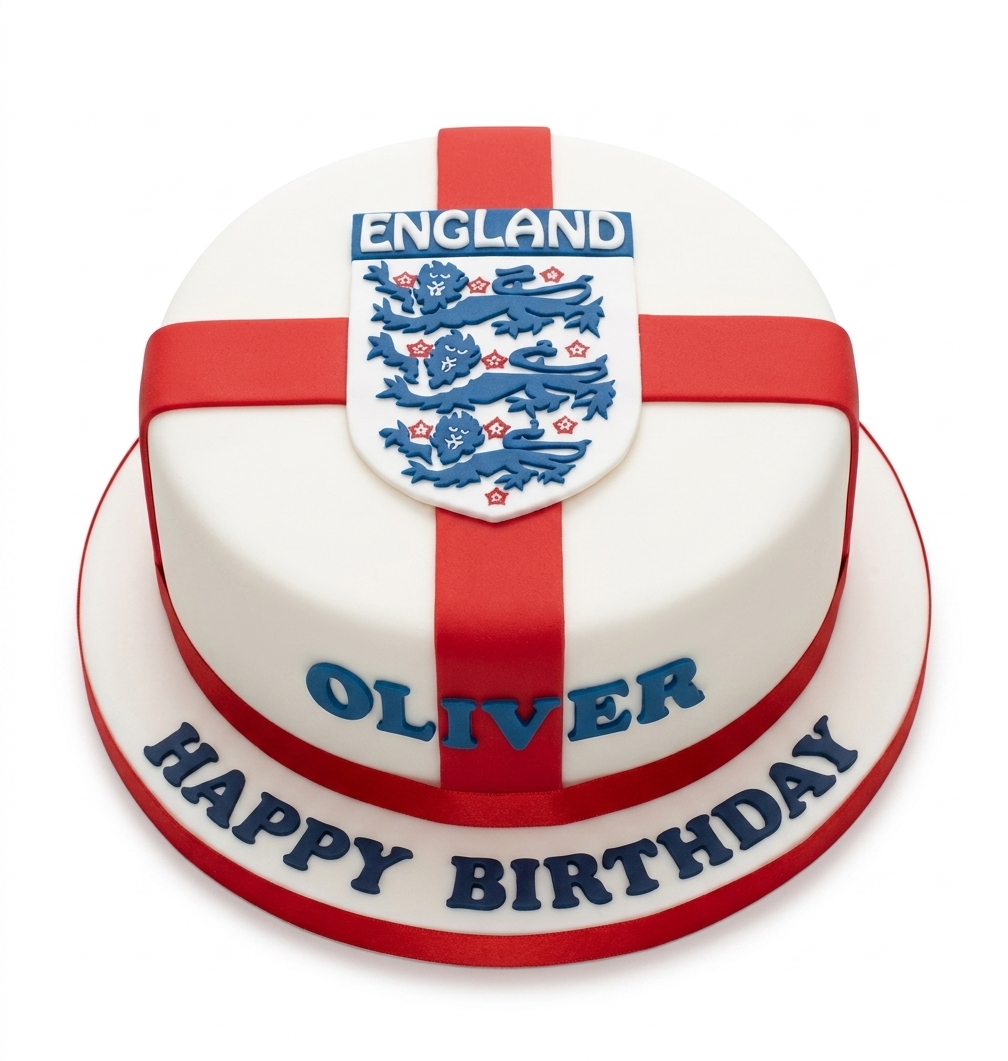 England Football Birthday Cake