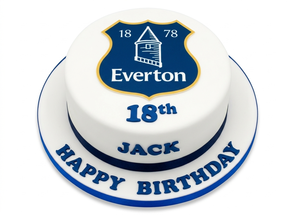 Everton Football Club Birthday Cake