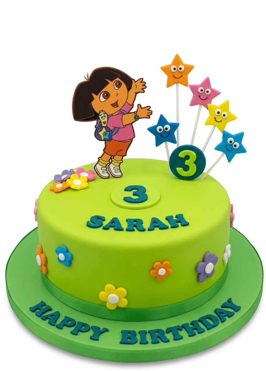Dora The Explorer Kids Birthday Cake