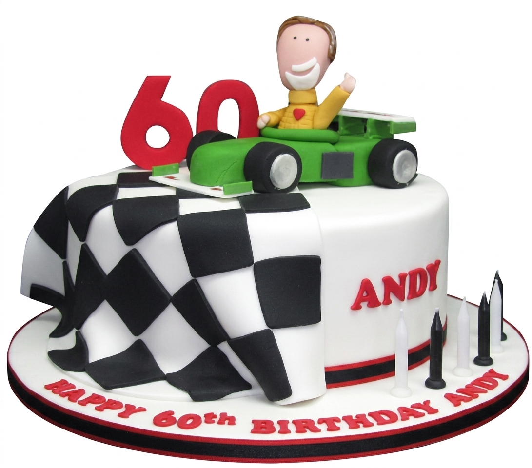 Racing Car Birthday Cake for Men