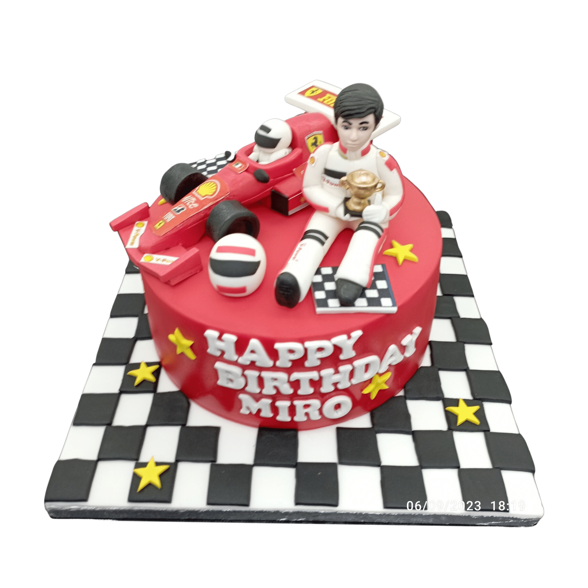  F1 Car Birthday Cake 