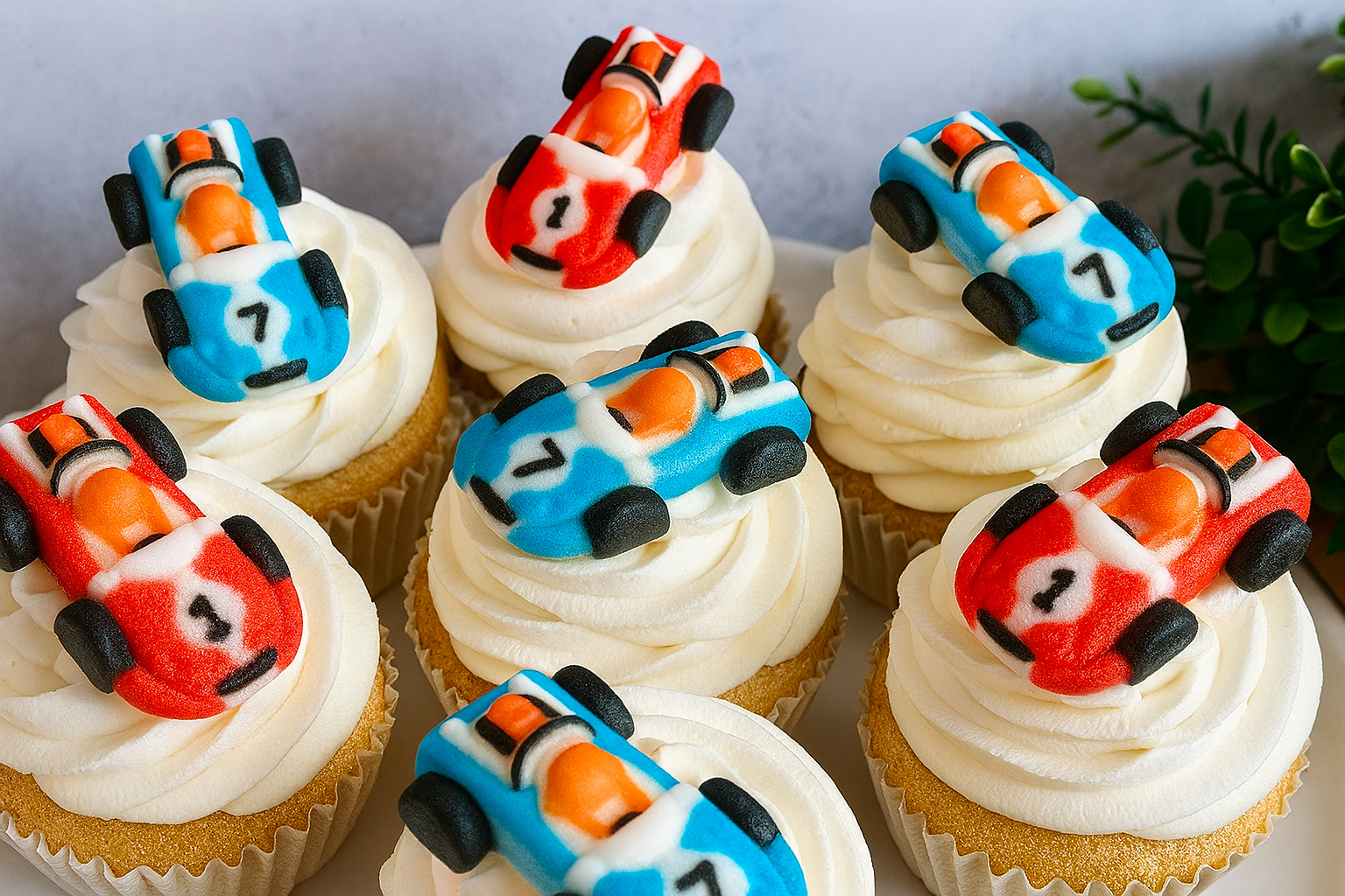 F1 Car Cupcakes